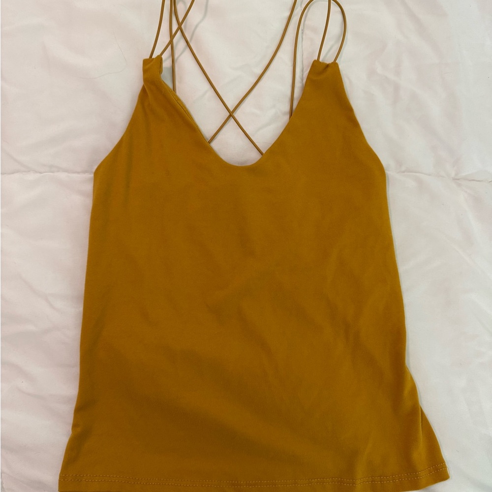 Gaze Mustard Camisole Top